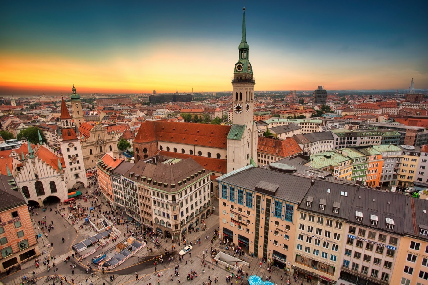 Blick über die Münchner Innenstadt